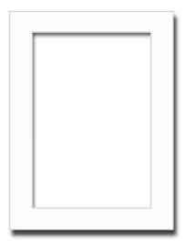 Paper White Photo Mat 18x24(12 1/2x18 1/2) Centered on White Core, Buffered