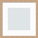 12x12(7 1/2x7 1/2), Coffee Brown Veneer Wood Picture Frame, assembled, White White mat, clear acrylic face and back with hanging hardware.