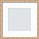 12x12(7 1/2x7 1/2), Coffee Brown Veneer Wood Picture Frame, assembled, White White mat, clear acrylic face and back with hanging hardware.