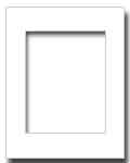 Light Cream Solid Core Archival Conservation Mat 4 ply, Buffered 11x14(7 1/2x9 1/2) Centered For Picture Frames