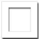 Light Cream Solid Core Archival Conservation Mat 4 ply, Buffered 12x12(7 1/2x7 1/2) Centered For Picture Frames
