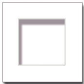 Light Cream Solid Core Archival Conservation Mat 4 ply, Buffered 16x16(9 1/2x9 1/2) Centered For Picture Frames
