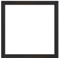 16x16 Assembled Picture Frame Only MDF3